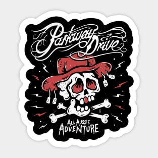 All aussie adventure Sticker